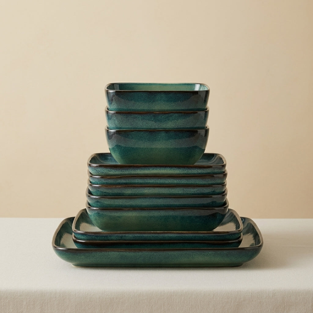 Handcrafted Ceramic Dinner Set | 16 Piece — image 6
