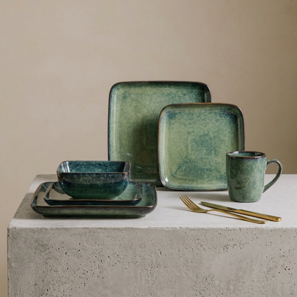Handcrafted Ceramic Dinner Set | 16 Piece — image 4