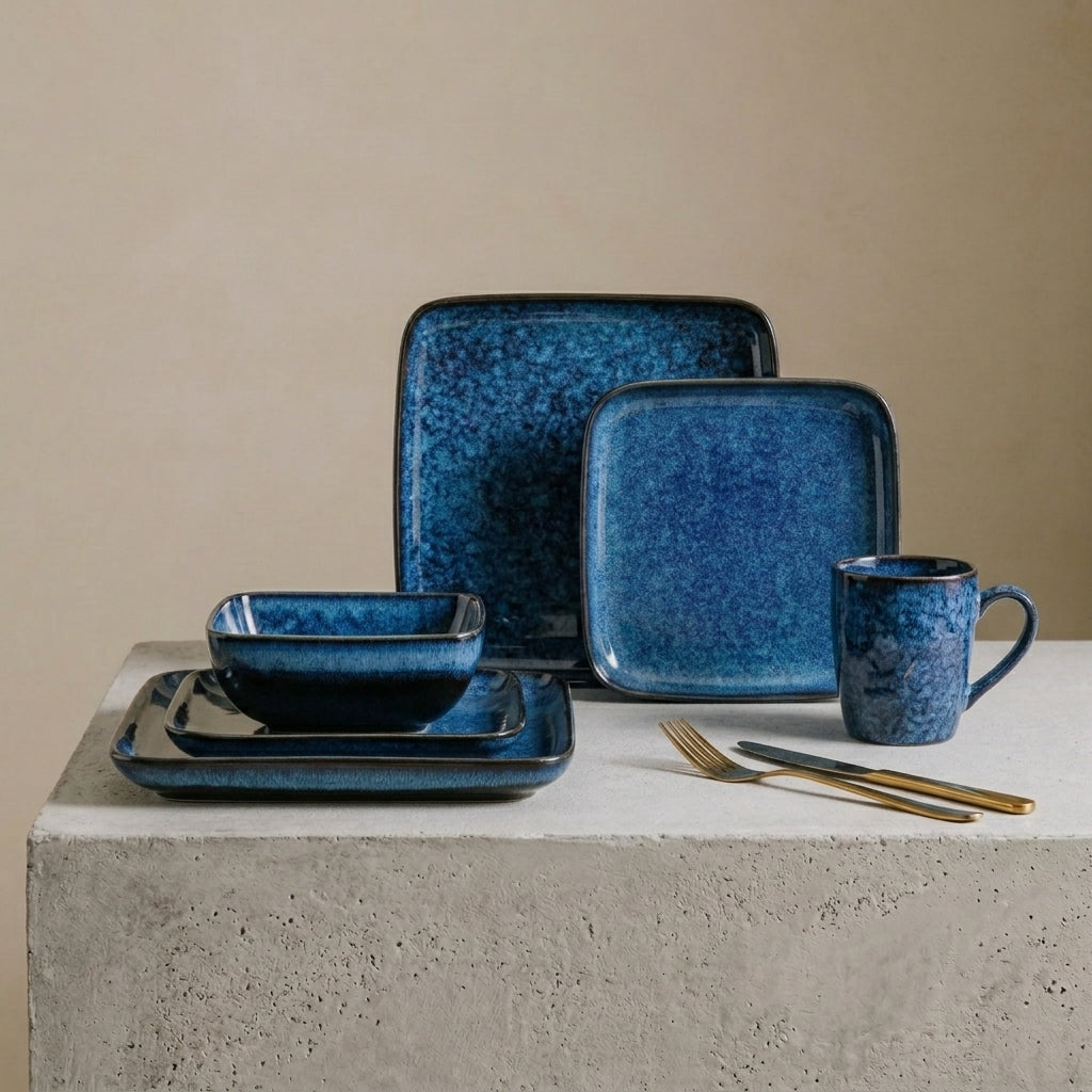 Handcrafted Ceramic Dinner Set | 16 Piece — image 8