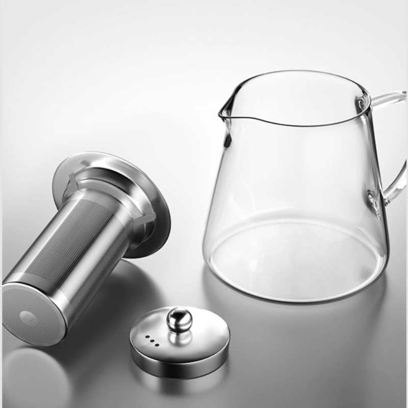 Glass Teapot with Infuser – Heat-Resistant Clear Teaware for Loose Leaf Tea 750ml — image 4