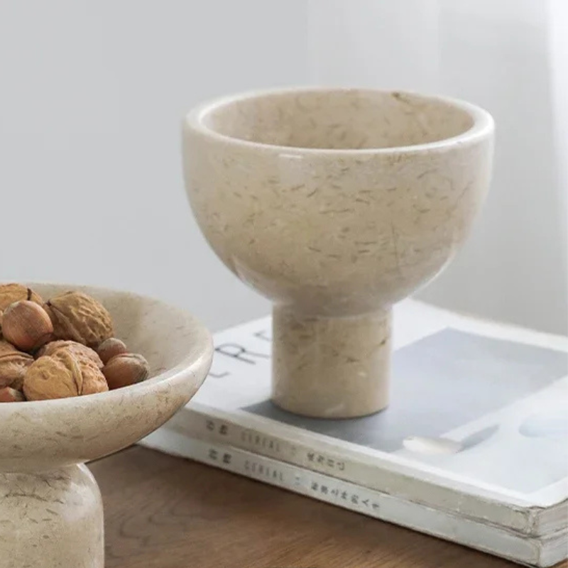 Marble Decorative Tray & Bowl Set – Home Décor & Jewellery Storage