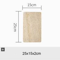 Natural Marble Tray – Beige Travertine Plate for Serving & Decor Organisation thumbnail 10